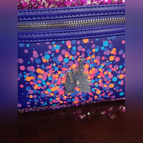 Loungefly Disney Parks Paris 30th Anniversary Sequin Backpack main image 9